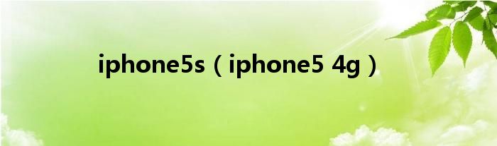 iphone5s（iphone5 4g）