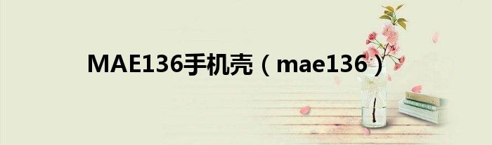 MAE136手机壳（mae136）