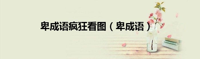 卑成语疯狂看图（卑成语）